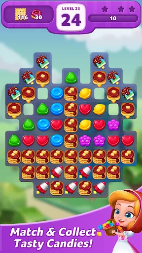 ดาวน์โหลด Lollipop: Sweet Taste Match 3 ล่าสุด – เกมเรียงลูกกวาดฟรี - Screenshot 28