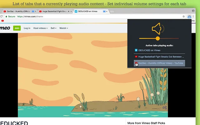 ดาวน์โหลด Volume Controller – ปรับเสียงแยกแท็บและบูสต์เสียงให้ดังขึ้นสูงสุด 600% - Screenshot 2