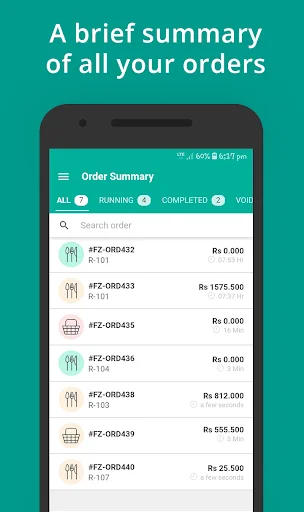 ดาวน์โหลด RapidServe – eZee Optimus ล่าสุด – แอปจัดการออเดอร์ร้านอาหาร - Screenshot 8