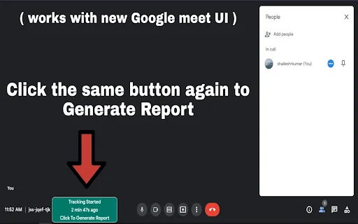 Meet Attendance Tracker – ส่วนขยายเช็คชื่อ Google Meet ที่แม่นยำที่สุด - Screenshot 2