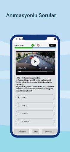 ดาวน์โหลด Ehliyet Sınav Soruları 2026 – เตรียมสอบใบขับขี่ฟรี - Screenshot 2