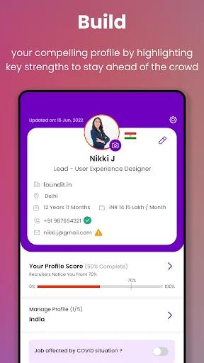 ดาวน์โหลด foundit Job Search ล่าสุด – แอปหางานที่ดีที่สุดฟรี - Screenshot 7