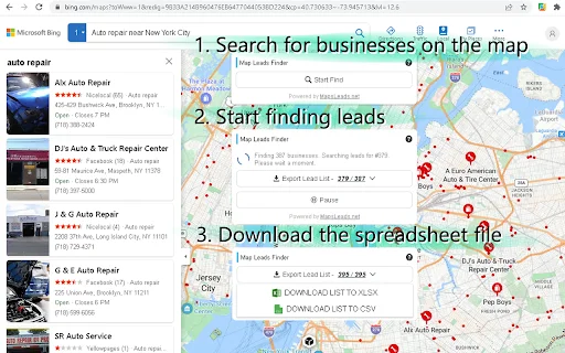 ดาวน์โหลด Maps Scraper & Leads Extractor ฟรี – ดึงข้อมูลธุรกิจจาก Bing Maps - Screenshot 1
