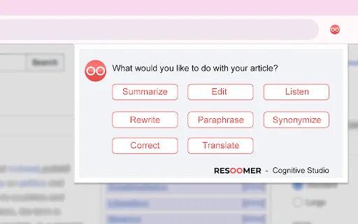 Resoomer – สรุปเนื้อหาและจัดการบทความออนไลน์ได้ในคลิกเดียว - Screenshot 2