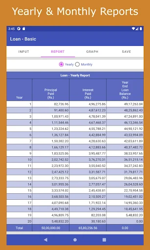 ดาวน์โหลด Financial Calculator India Pro ล่าสุด – เครื่องมือคำนวณการเงินครบวงจร - Screenshot 12