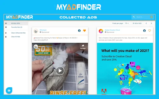 ดาวน์โหลด MY AD FINDER ล่าสุด – เครื่องมือดูโฆษณา Facebook ฟรี - Screenshot 3