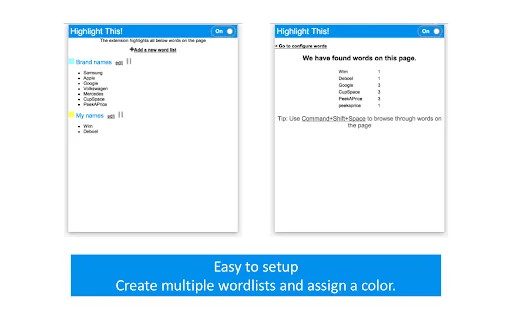 Highlight This: ค้นหาและไฮไลท์คำบนเว็บเบราว์เซอร์อัตโนมัติ - Screenshot 2