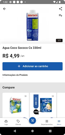 ดาวน์โหลดแอป Supermercado Nordestão ล่าสุด – ช้อปปิ้งสินค้าสะดวกและคุ้มค่า - Screenshot 5