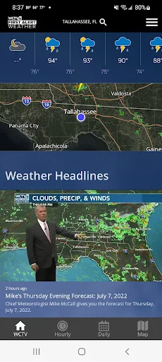 ดาวน์โหลด WCTV First Alert Weather ล่าสุด – พยากรณ์อากาศแม่นยำ ฟรี - Screenshot 2