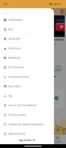 ดาวน์โหลด Today Gold ล่าสุด – ซื้อขายทองคำดิจิทัลเริ่มต้น 100 รูปี - Screenshot 2