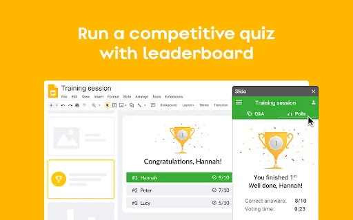 ดาวน์โหลด Slido สำหรับ Google Slides ล่าสุด – สร้างการนำเสนอแบบโต้ตอบ - Screenshot 3