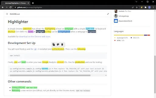 ดาวน์โหลด Highlighter ส่วนขยาย Chrome ช่วยไฮไลท์ข้อความบนเว็บ ฟรี! - Screenshot 2