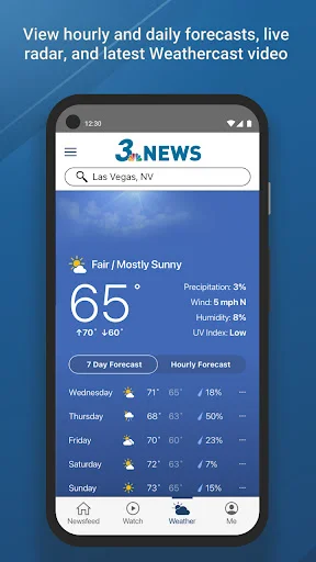 ดาวน์โหลด News3LV KSNV ข่าวลาสเวกัสล่าสุด – อัปเดตสภาพอากาศและกีฬาทันใจ - Screenshot 3